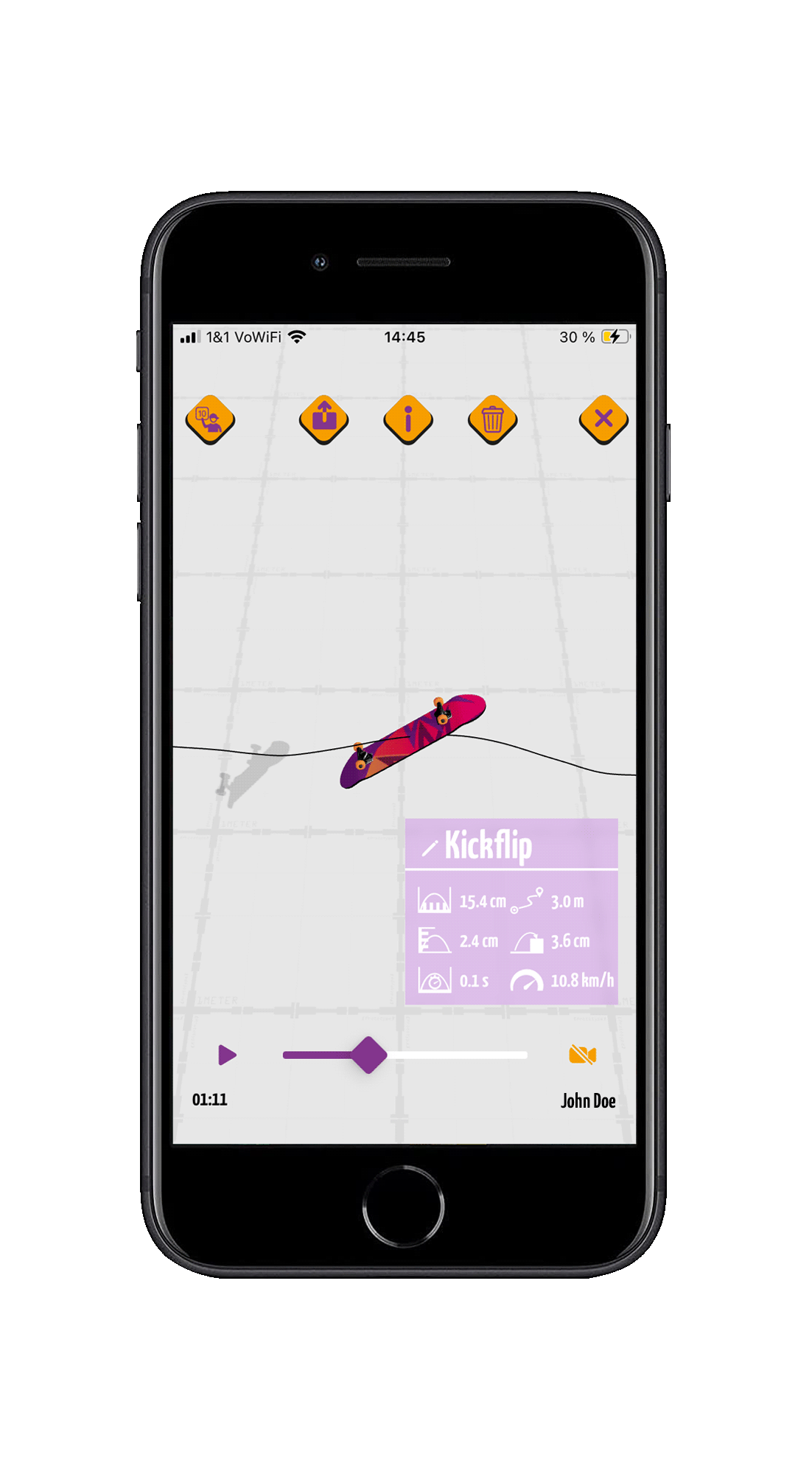Spinnax Freak Skateboard App