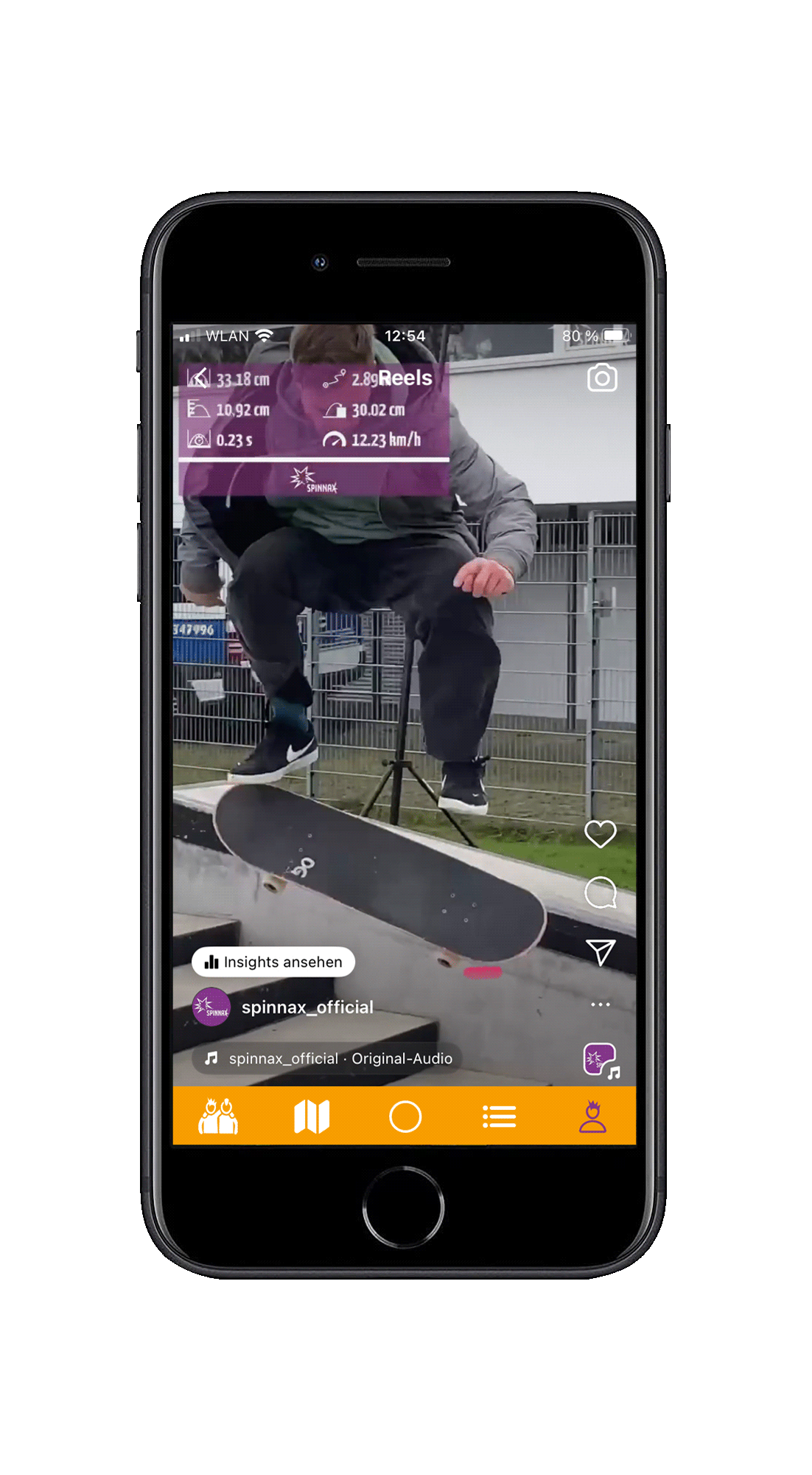 Spinnax Freak Skateboard App