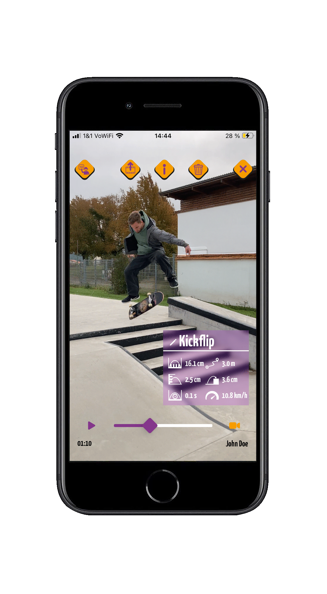 Spinnax Freak Skateboard App